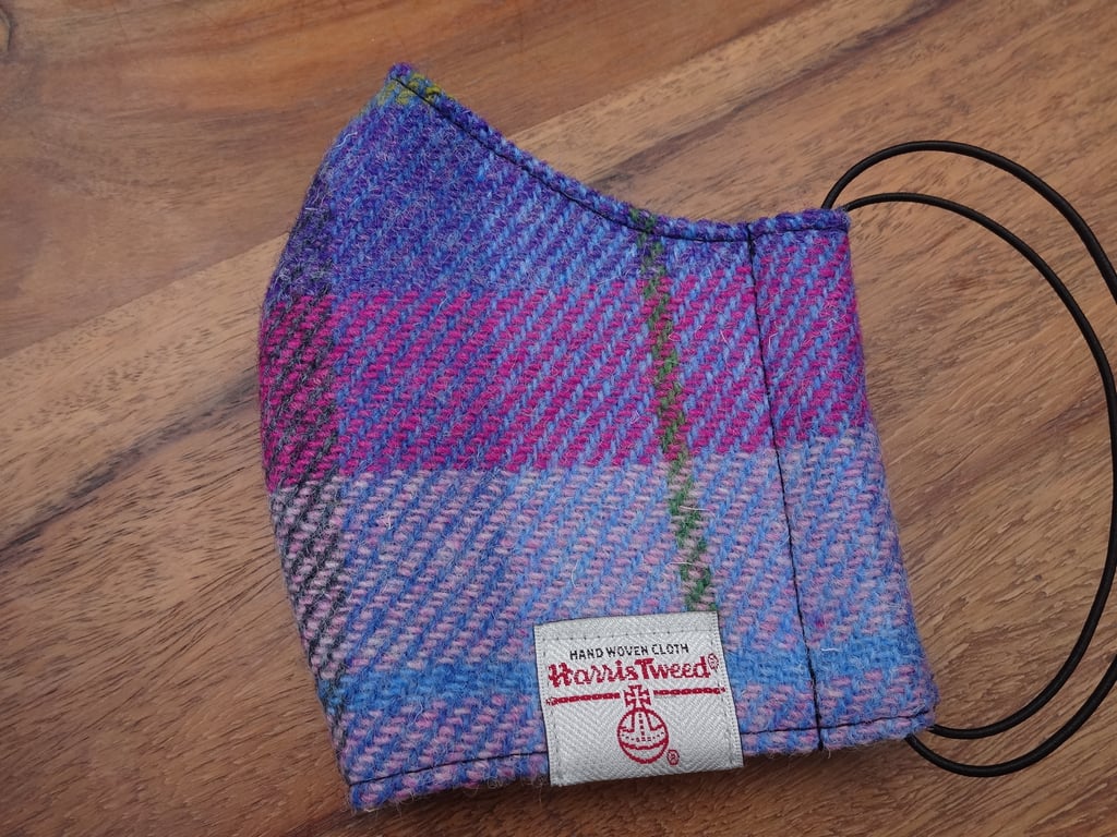 Harris Tweed Face Mask size MEDIUM
