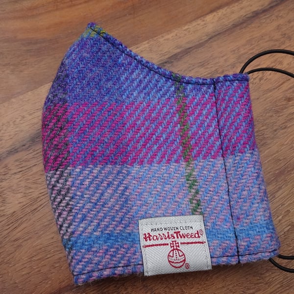 Harris Tweed Face Mask size MEDIUM