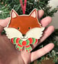 Christmas Fox ceramic decoration in a presentation box - Image 5