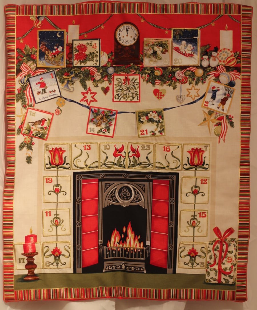 Fireplace Advent Calendar Folksy
