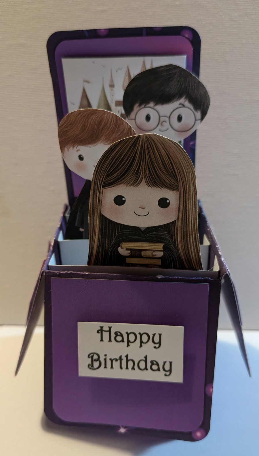 Handmade Pop up Birthday Card - Wizard