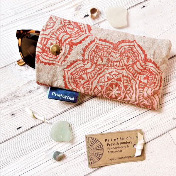 Hand Printed Glasses Case