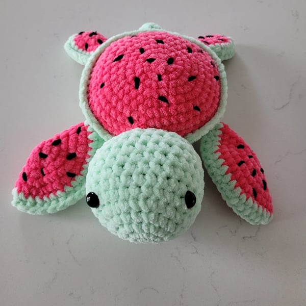 Watermelon Plushy Turtle