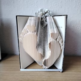 Home décor folded book art