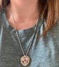 Rose Quartz Nest Necklace, sterling silver - Image 9