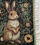 Handmade Quilted Woodland Rabbit Gift Pouch – Padded Drawstring Bag - Image 2