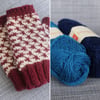 Rose Thorn Mitts (Navy & Blue)