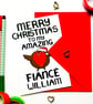 Fiance Christmas Card, Pesonalised Christmas Card Fiance - Image 6