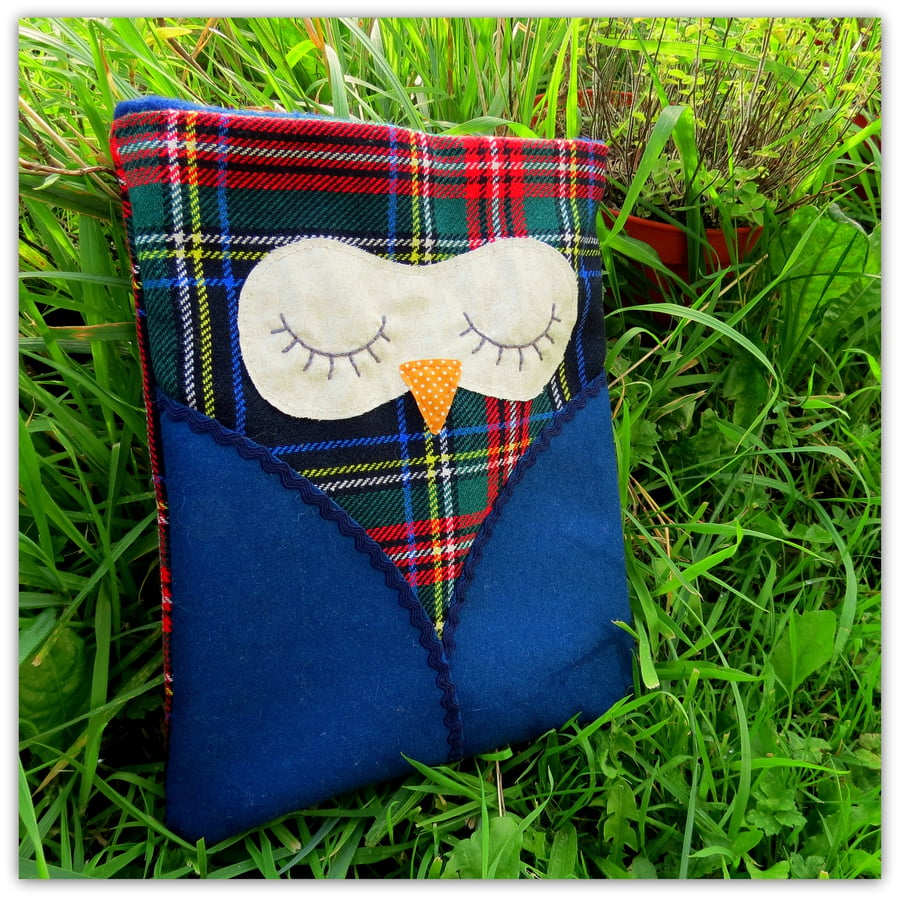 SALE!!!  Snoozy owl.  Apple ipad sleeve.