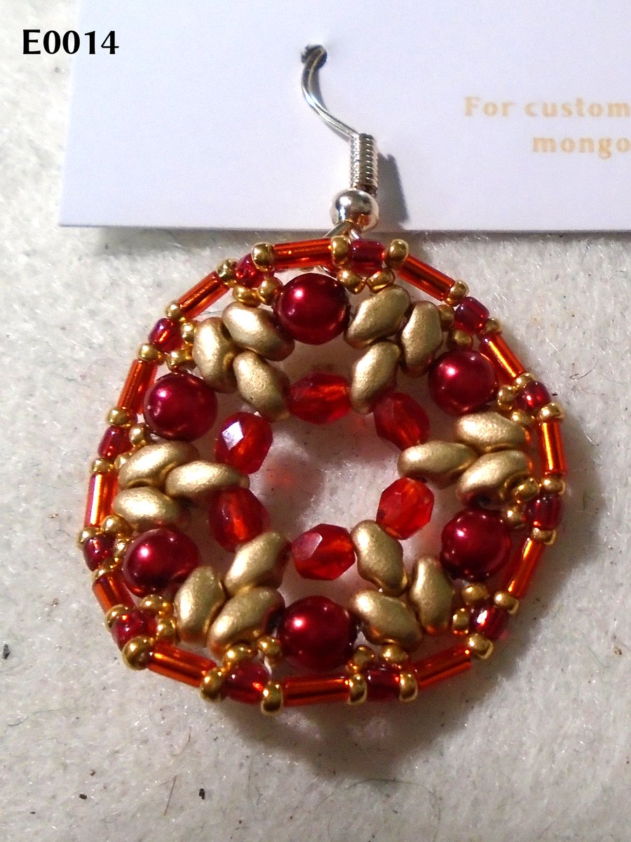 1920s-style bead earrings (customisable)