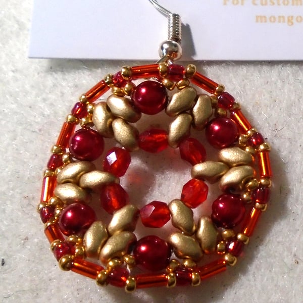 1920s-style bead earrings (customisable)