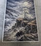 Screaming Banshee knitted design Coastal scene photo print A4 