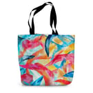  Abstract Art Tote Bag, Multicoloured Bright Original Design, Includes Postage