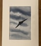 Vulcan at Dusk – original watercolour painting, mounted but unframed - Image 2
