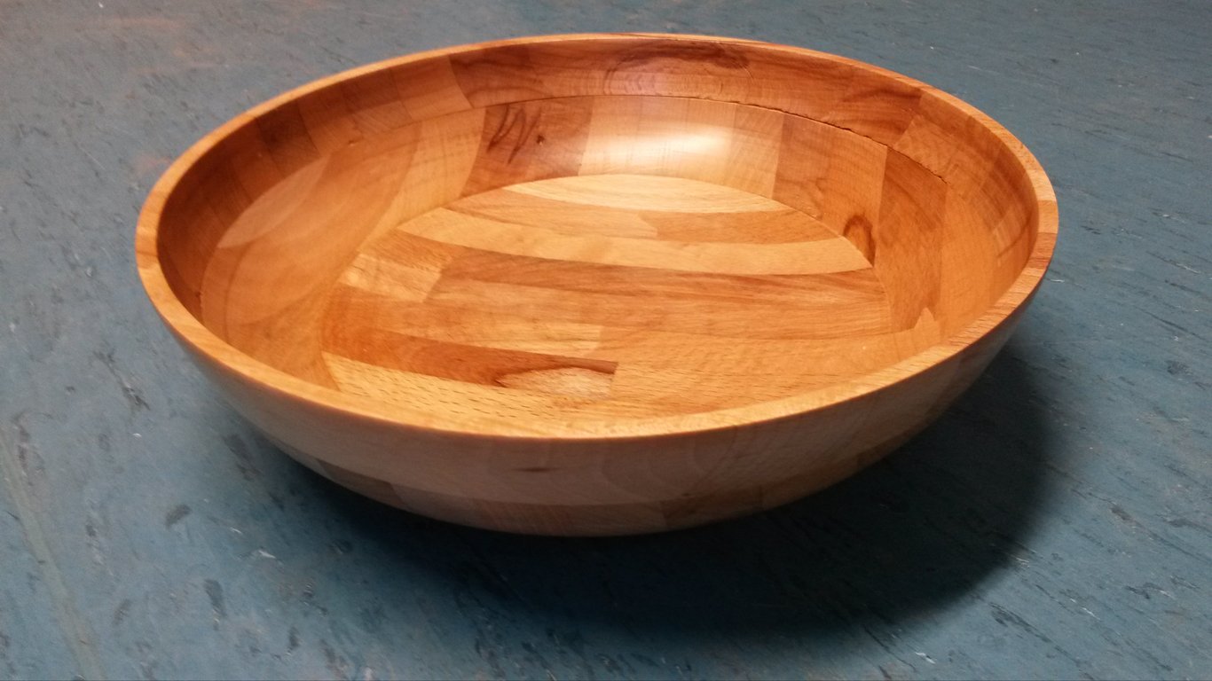 12" beech salad bowl
