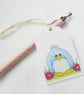 Little Blue Bird Gift Tags - set of 4 tags - Image 3