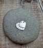 Sterling Silver Double Heart Necklace - JBJ2044 - Image 3
