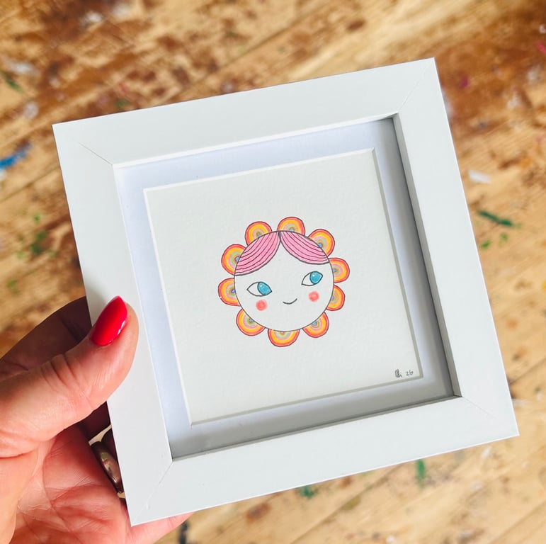 Melody- Framed Original Mini Illustration 