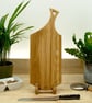 Rustic Serving Paddle Board: Solid Oak Chopping Platter, Handmade UK