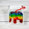 “Pride” fused glass hanging glass decoration
