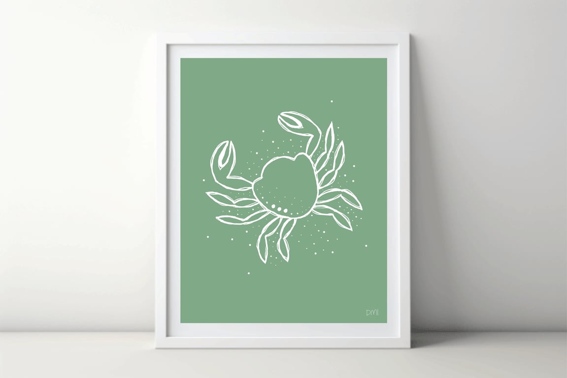 Crab A4 Art Print