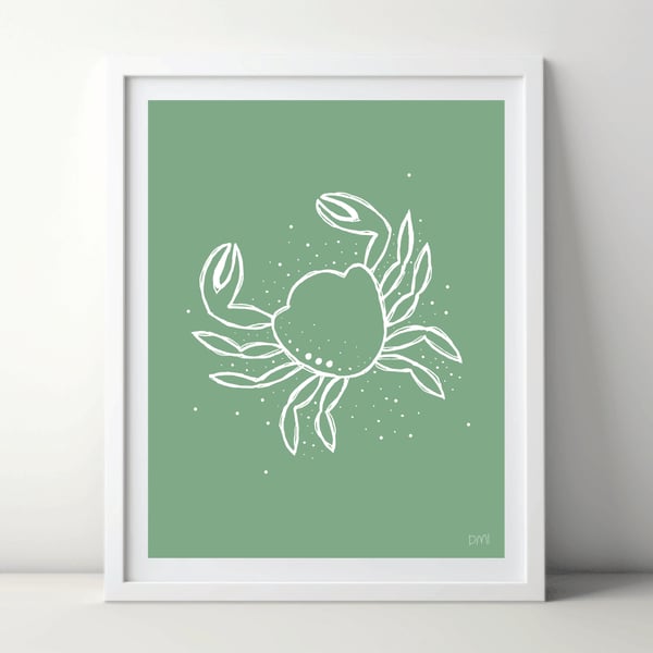 Crab A4 Art Print