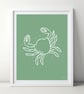 Seashore Crab A4 Art Print - Image 1