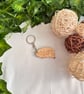 Wooden Caravan Keyring with Gift Bag - Image 5