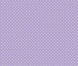 Fat Quarter Spot On Polka Dots Lilac 100% Cotton Quilting Fabric Makower