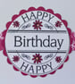 Pink cute bear birthday card - Image 3