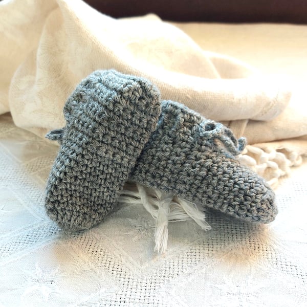 Baby Booties, certified wool, Mountain Mist Collection
