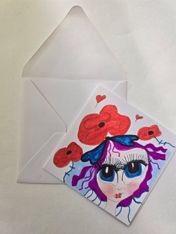 ARTKRAZIE Original Fairy Greeting Card