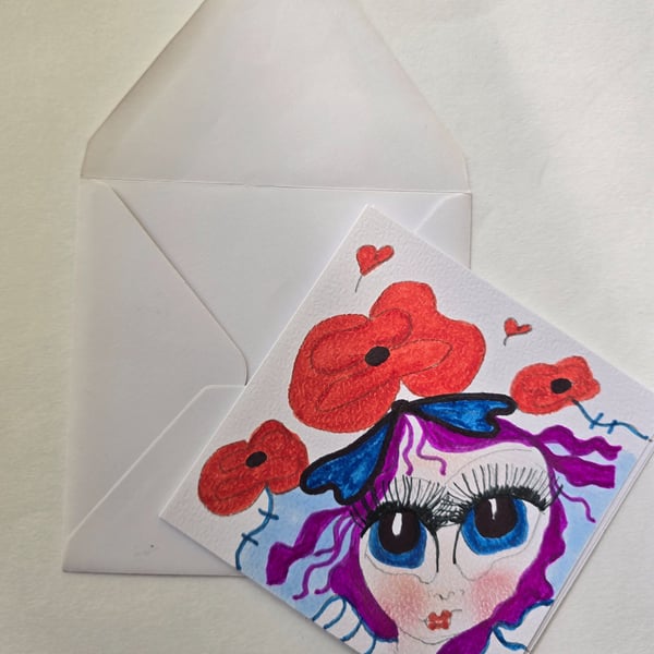 ARTKRAZIE Original Fairy Greeting Card