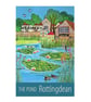 Rottingdean Pond travel poster print by Susie West