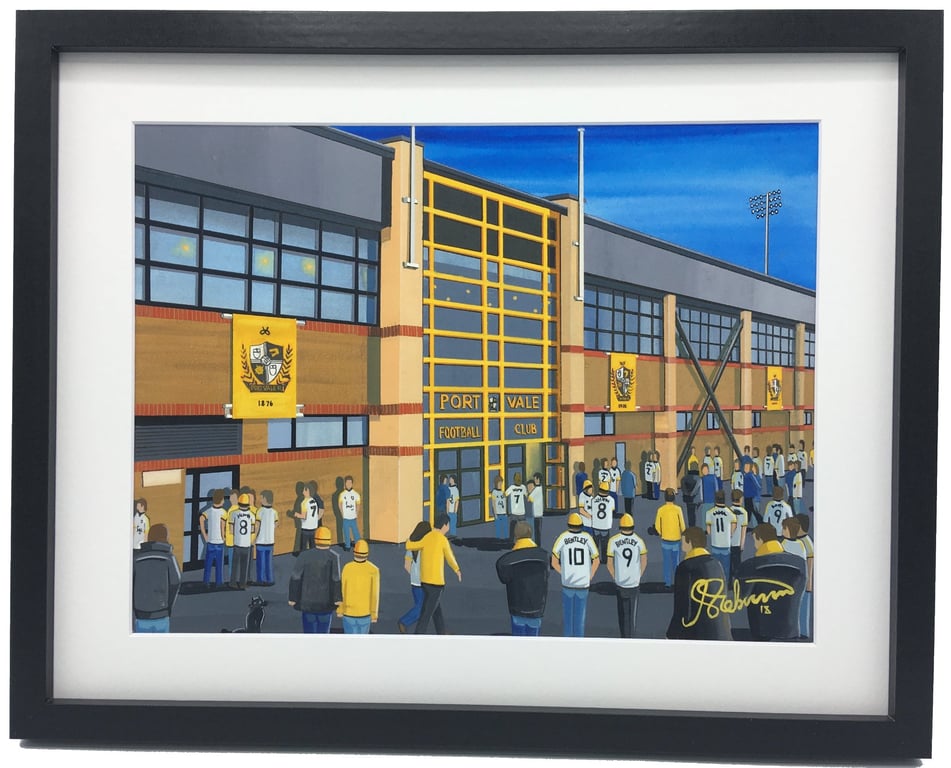 Port V. Framed & Unframed Fine Art Print, Football FC, Vale Pk Gift