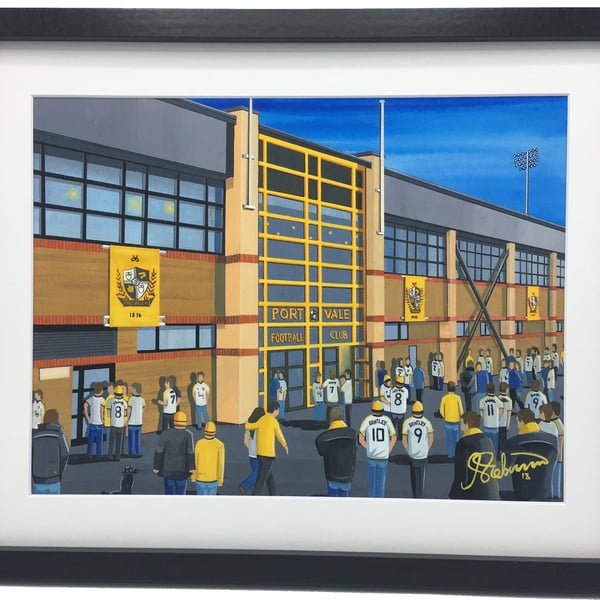 Port V. Framed & Unframed Fine Art Print, Football FC, Vale Pk Gift
