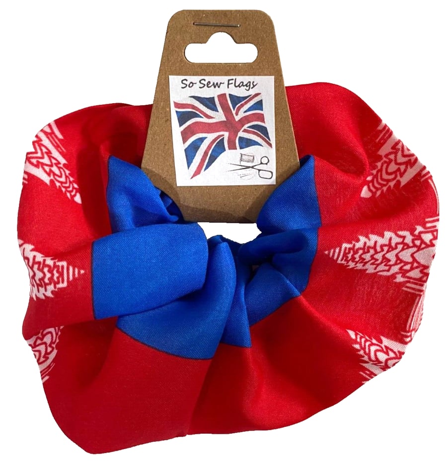 Cambodia Flag Hair Scrunchie Scrunchies Accessory Band Elastic