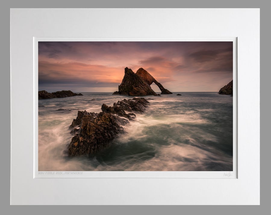 Bow Fiddle Rock, Portknockie, Moray, Scotland - A3 (50x40cm) Unframed Print