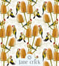 Goldfinch with Teazles Fat Quarter - Botanical Cotton Poplin Fabric for Makers - Image 3