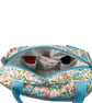 Large wash bag in Liberty cotton, floral toiletries bag with handles and pocket. - Image 8
