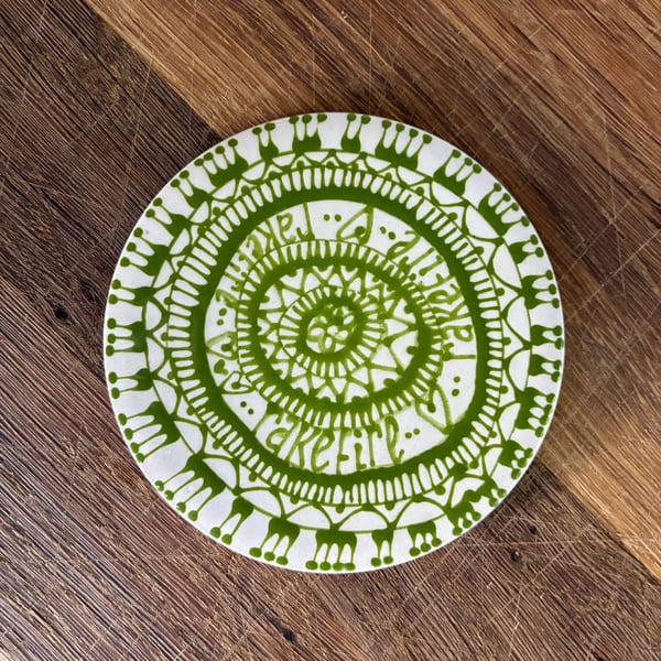 Hand Painted Olde English Insults Coaster