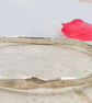 Recycled Sterling Silver Hammered Bangle – 6.5cm Diameter – One of a KInd - Image 2