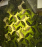 Square Escher Tessellation Pattern Kaleidoscopic Leaf Pane - Image 5