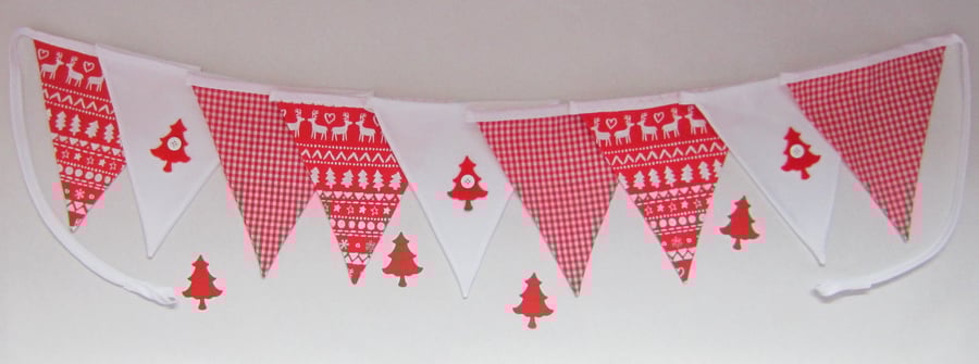 Christmas Nordic 9 Flag Bunting
