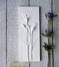 Lisianthus Plaster Cast Wall Plaque - Image 4