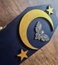 Celestial Death Head Moth Handmade Coffin Shaped Wooden Jewellery or Trinket Box - Image 2