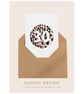30th birthday wedding friend Leopard Print Circle Trendy funky card (QM321)