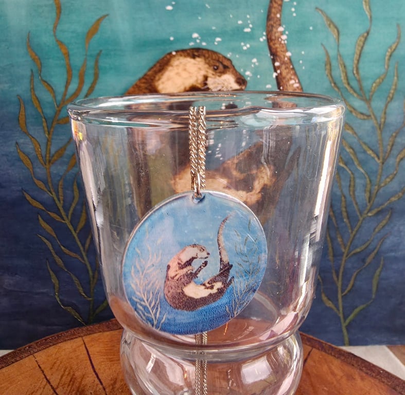 Otter Aluminium and Sterling Silver Pendant