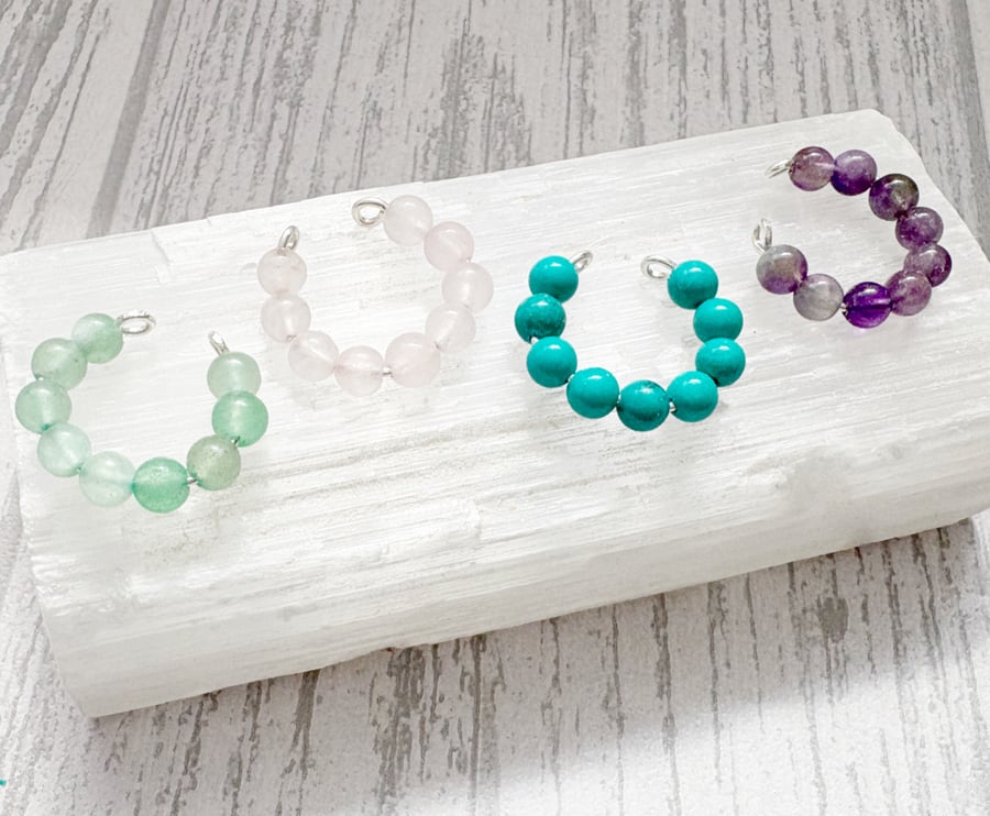 Crystal Ear Cuffs No Piercing Earrings Gemstone Jewellery Adjustable Huggies