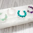 Crystal Ear Cuffs No Piercing Earrings Gemstone Jewellery Adjustable Huggies